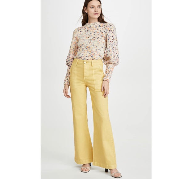 Rachel Antonoff Mike Pant in Deep Burgundy Red - Picture 6 of 9